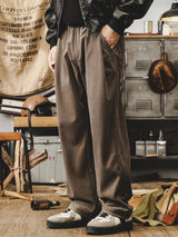 Retro Chenille Relaxed Fit Heavyweight Pants Light Coffee, XS - Streetwear Pants - Slick Street