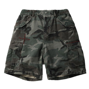 Camo C1 Cargo Shorts Army Green, XS - Streetwear Shorts - Slick Street