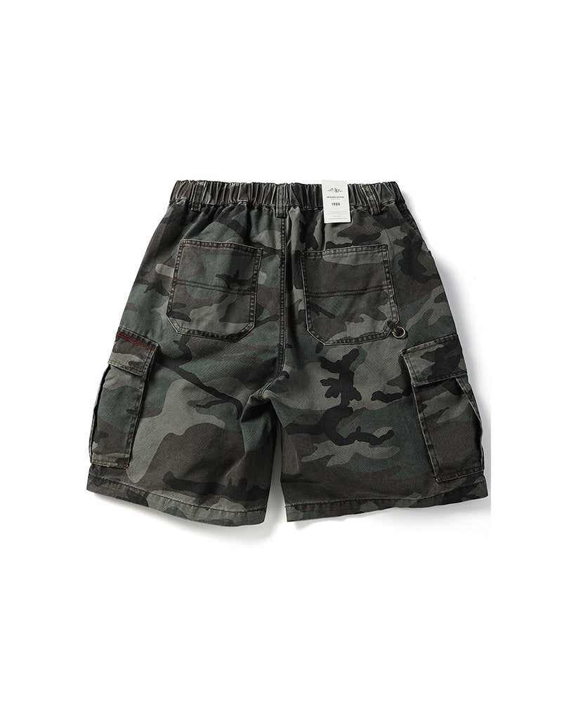 Camo C1 Cargo Shorts , - Streetwear Shorts - Slick Street