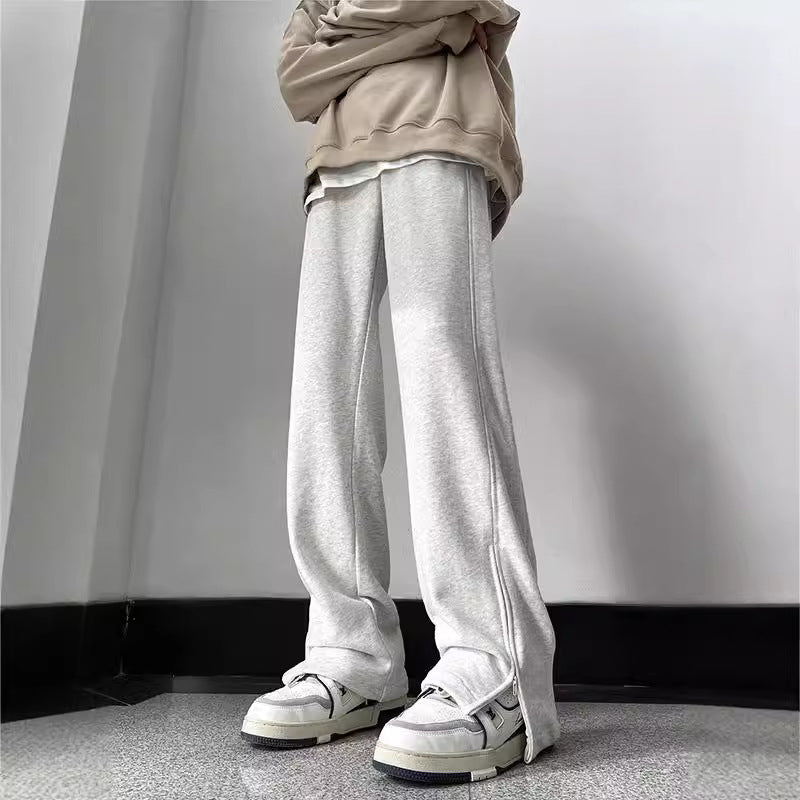 CA1 Joggers with Zips Grey, XS - Streetwear Joggers - Slick Street