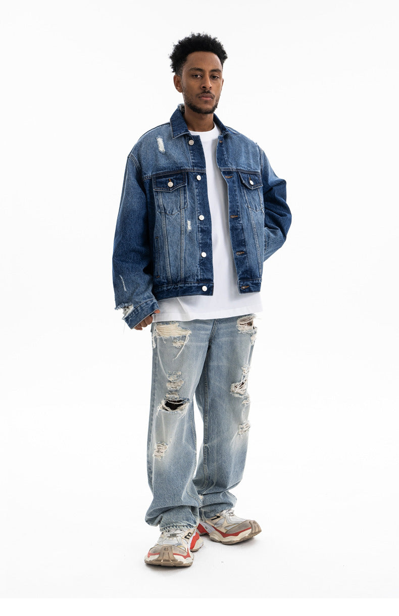 Kairo Denim Jacket , - Streetwear Jacket - Slick Street