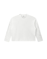 Waffle Knit Script Long Sleeve