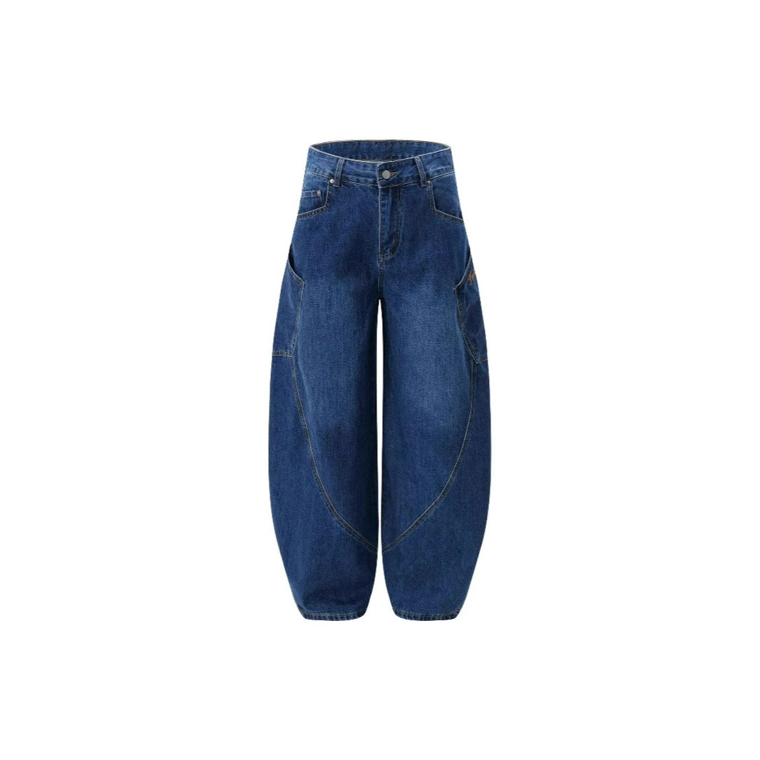 Vintage Wide-Leg Baggy Jeans , - Streetwear Jeans - Slick Street