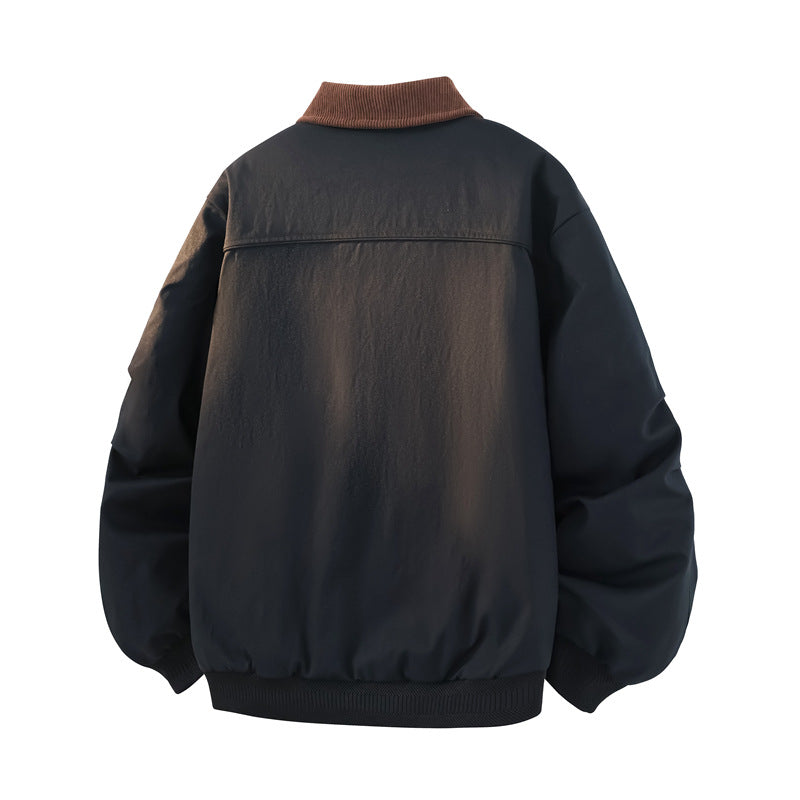 Duck Down Faux TwoPiece Casual Jacket , - Streetwear Jacket - Slick Street