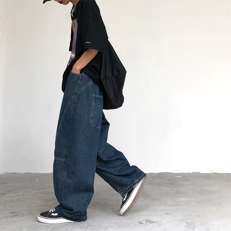 Vintage VA1 Oversized Denim Jeans , - Streetwear Jeans - Slick Street