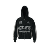 Velocity 69 Zip Hoodie Black, S - Streetwear Hoodie - Slick Street