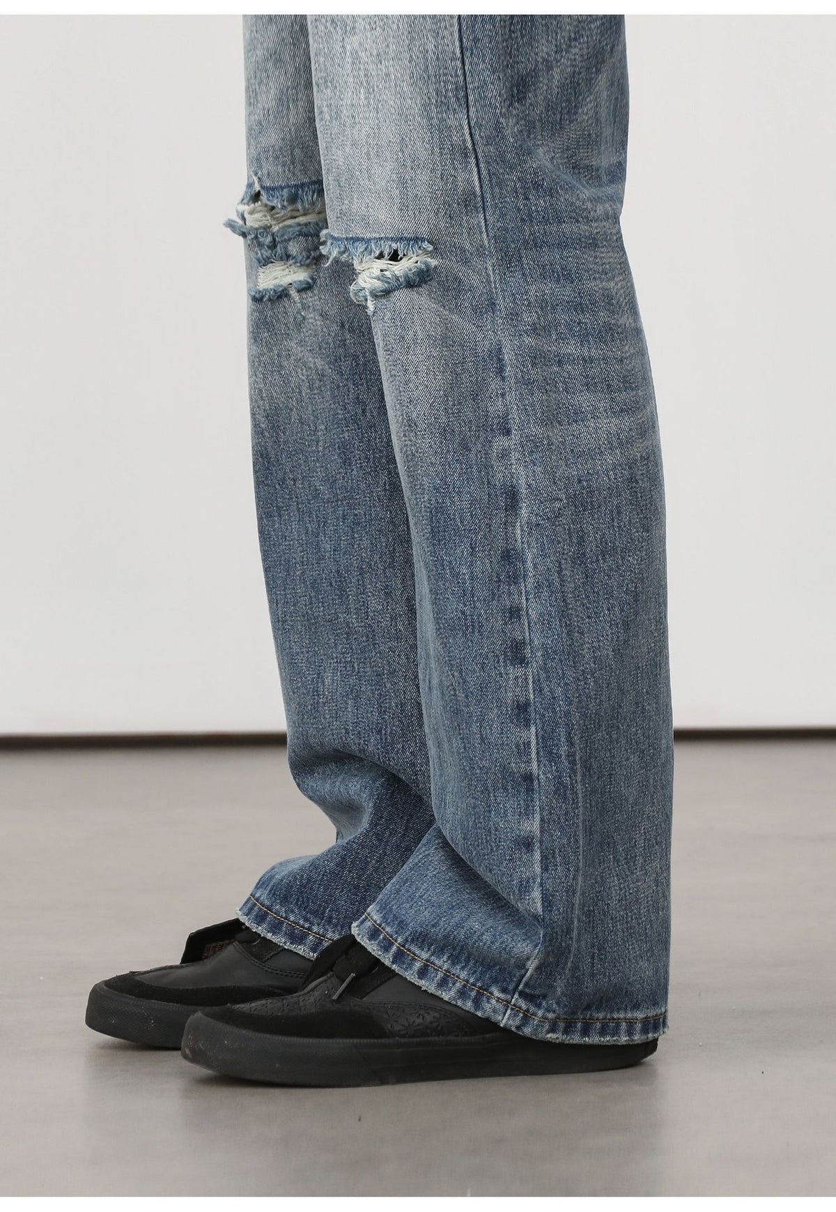 Distressed Flare Jeans , - Streetwear Jeans - Slick Street