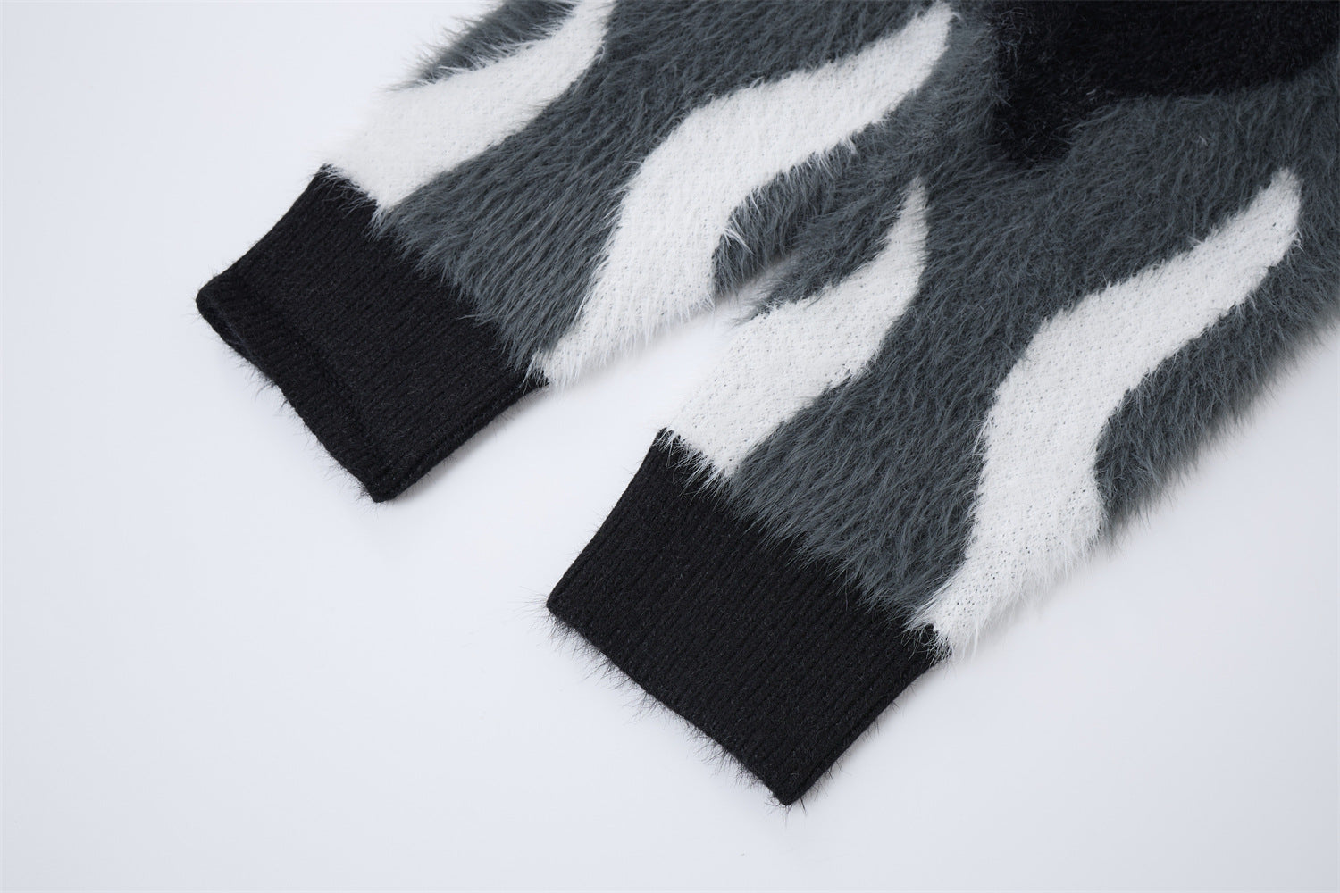 Ash Flame Knit Sweatshirt , - Streetwear Sweatshirt - Slick Street