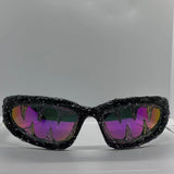 Venom Drip Resin Sunglasses Amethyst, 14.8*12.2*5CM - Streetwear Accessories - Slick Street