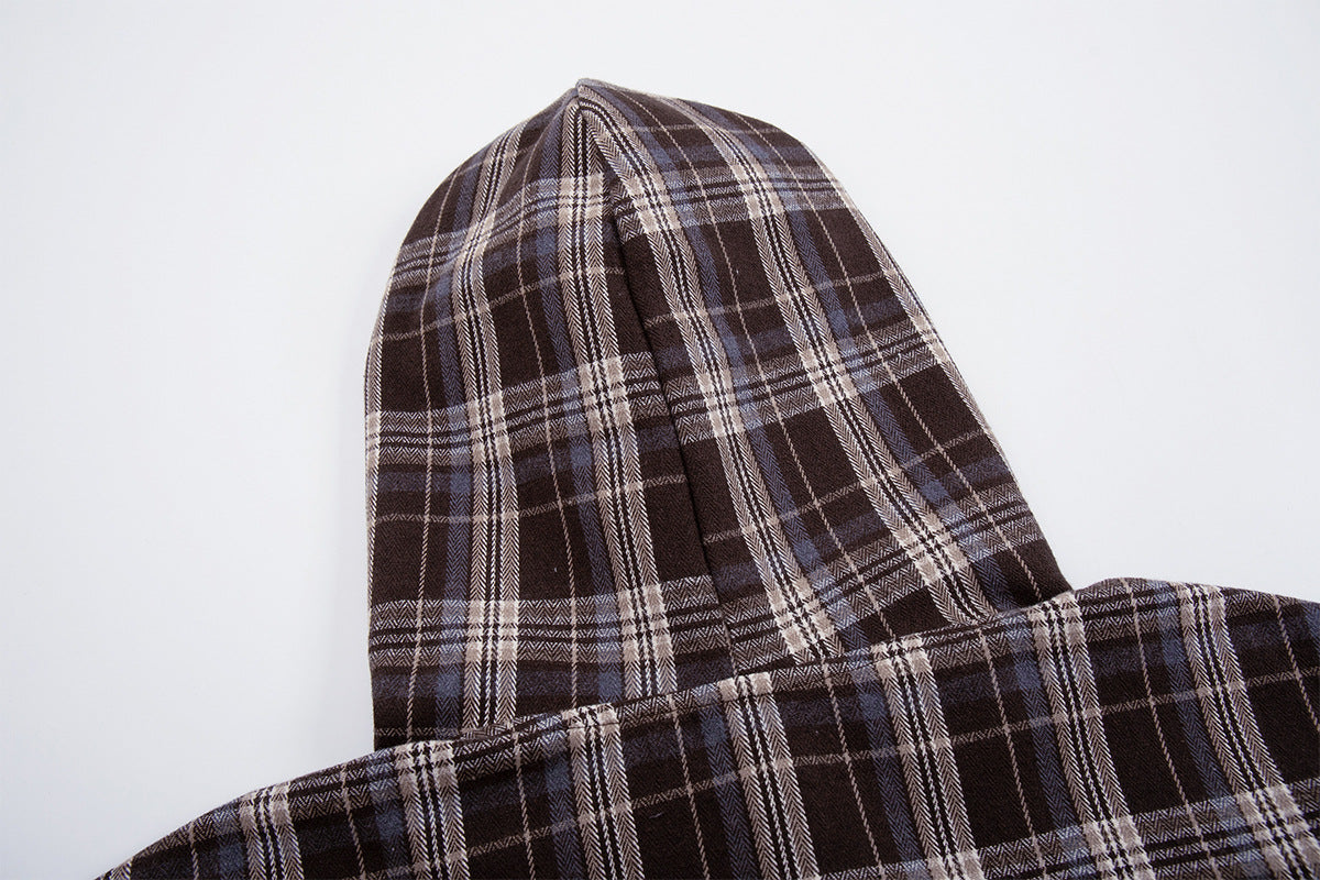 Rook Plaid Hoodie , - Streetwear Hoodie - Slick Street