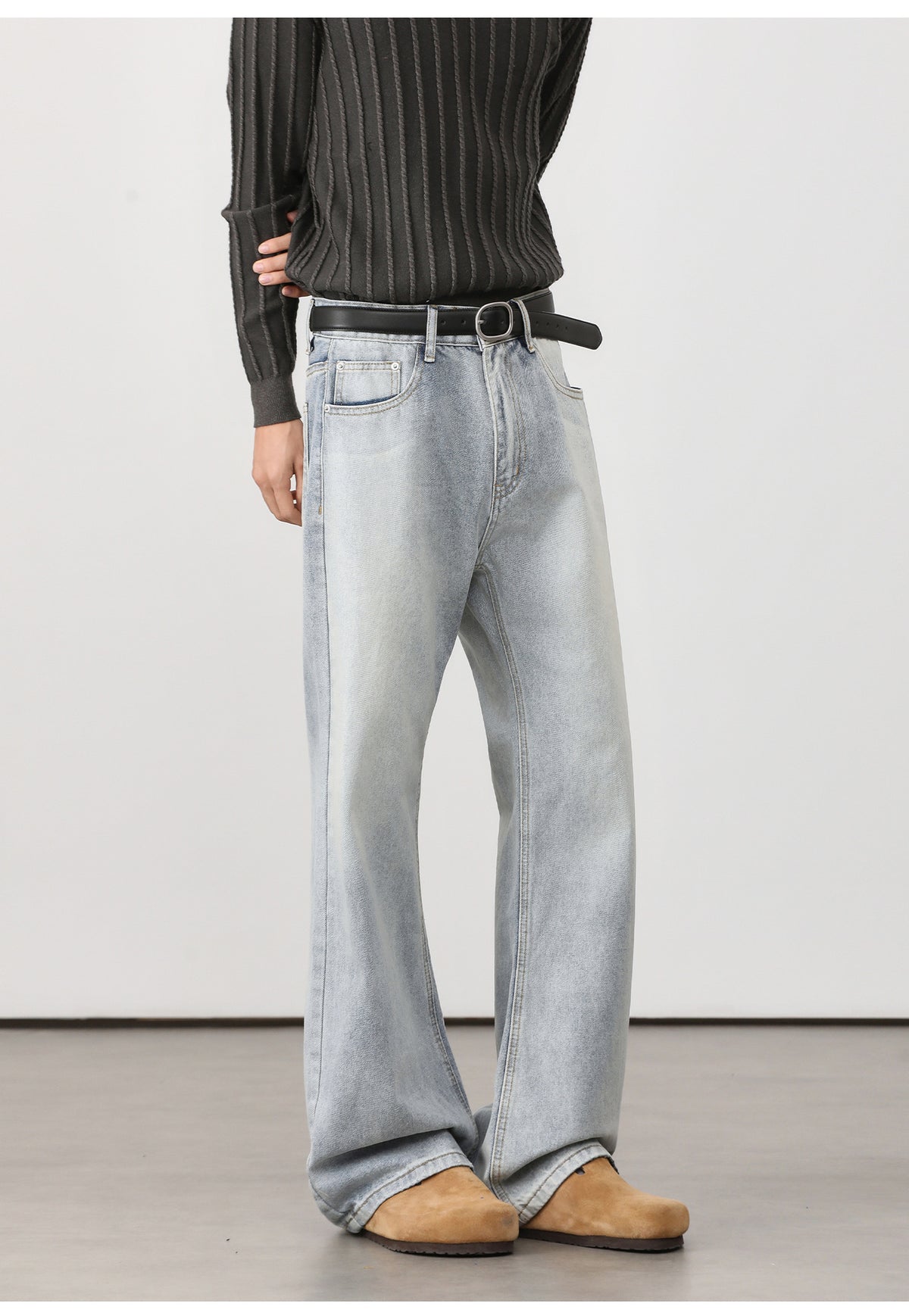 Washed Flare Jeans