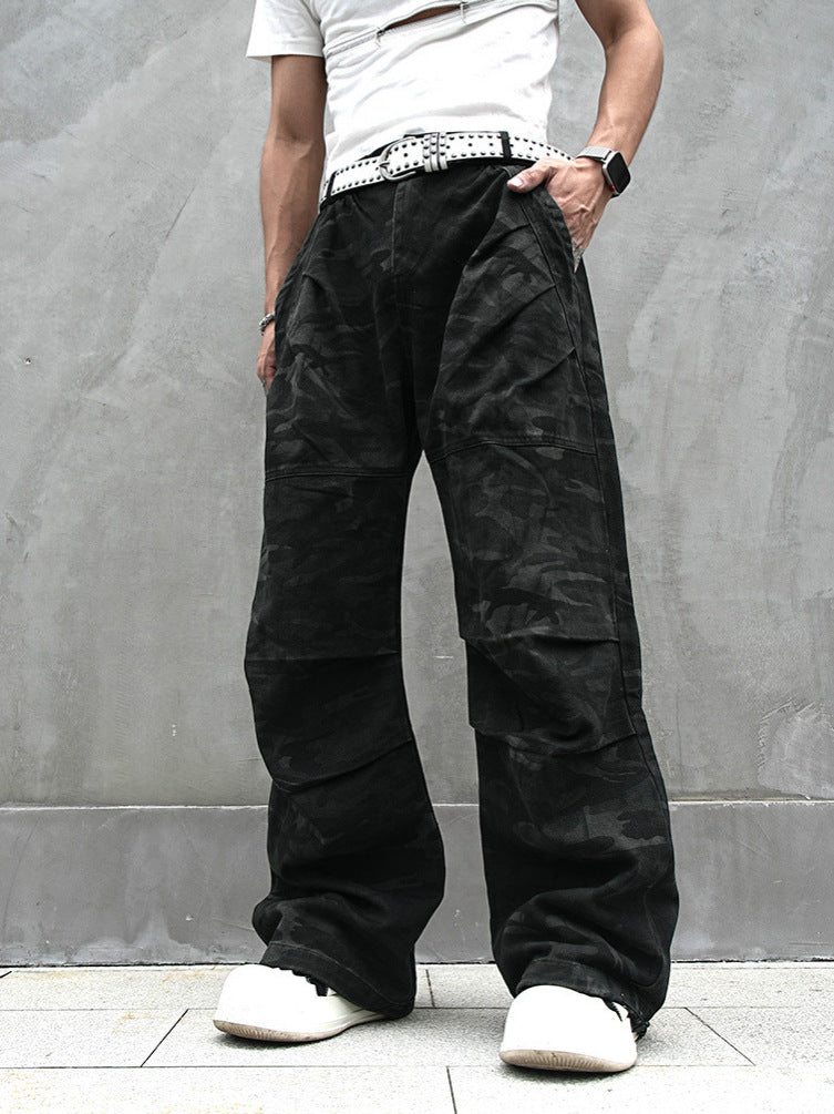 Red Stripe Washed Jeans , - Streetwear Jeans - Slick Street