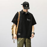 Transit Utility Pullover Shirt Black, XS - Streetwear Shirt - Slick Street