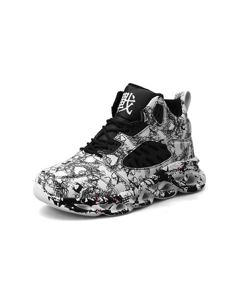 Ghost Runners - Static Noir Black/White - Static Noir, 38 - Streetwear Shoes - Slick Street
