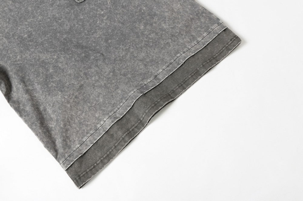 Washed Retro Heavy Cotton Tee , - Streetwear T-Shirt - Slick Street