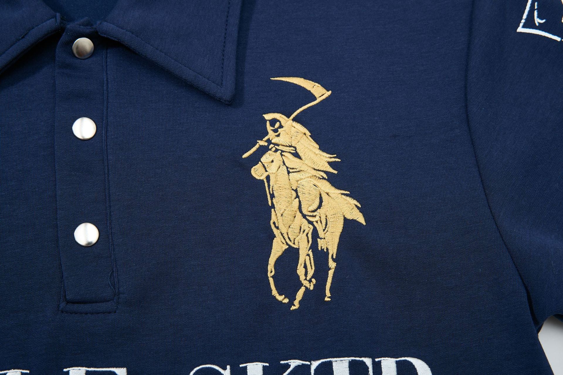 Hustle Jersey Polo , - Streetwear T-Shirt - Slick Street