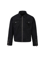 Cory Workwear Zip Jacket Black, S - Streetwear Jacket - Slick Street