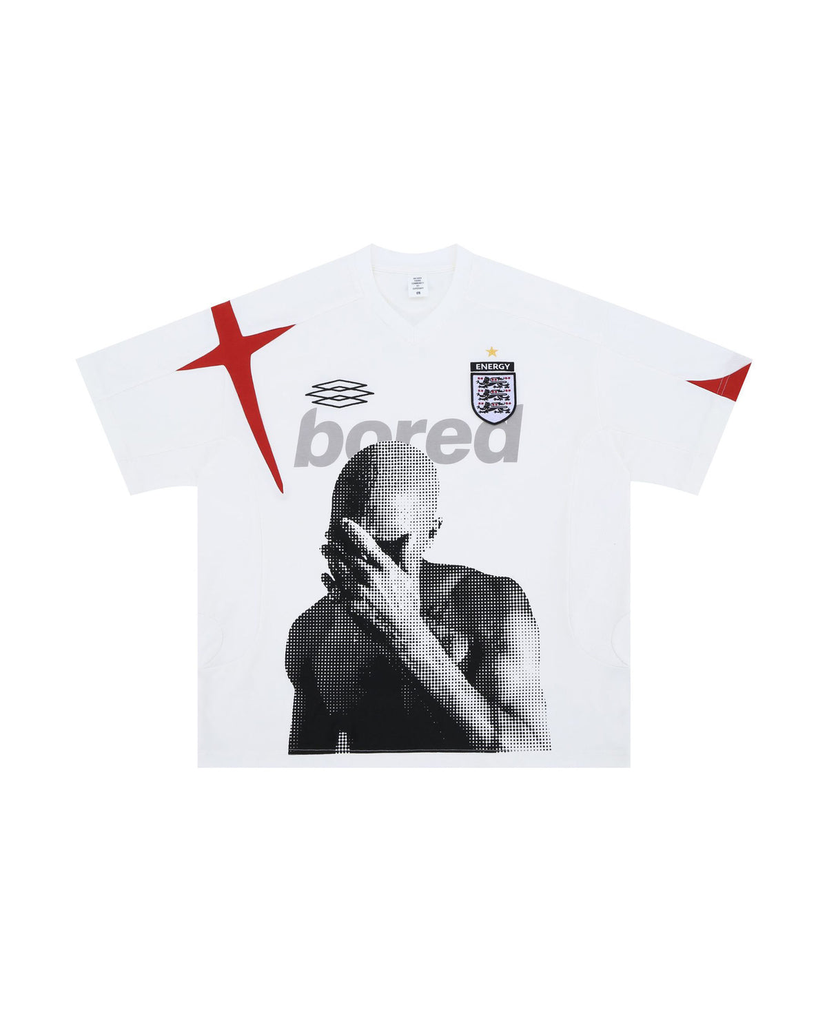Energy Crest T-Shirt White, S - Streetwear T-Shirt - Slick Street