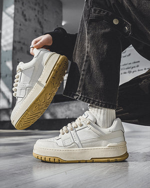 Rope Court Low - Beige White , - Streetwear Shoes - Slick Street