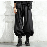 Japanese Dark Lantern Pants Black, XXS - Streetwear Pants - Slick Street