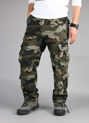 CA26 Tactical Camo Cargo Pants Camo Green, 29 - Streetwear Pants - Slick Street