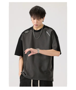 Colorblock Casual T-Shirt , - Streetwear T-Shirt - Slick Street