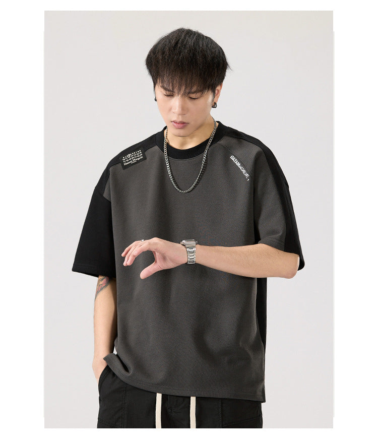 Colorblock Casual T-Shirt , - Streetwear T-Shirt - Slick Street