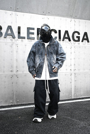 Heavy Duty Loose Denim Jacket , - Streetwear Jacket - Slick Street