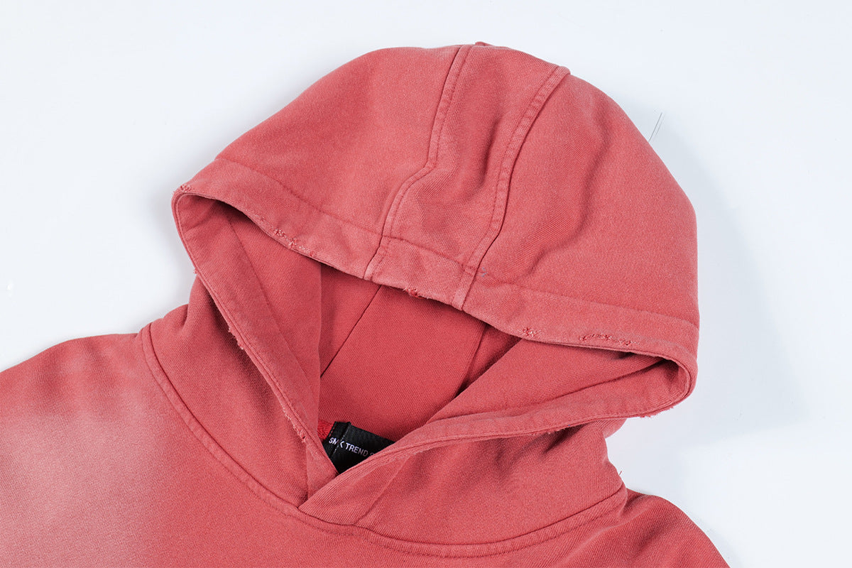 77 Distressed Washed Hoodie , - Streetwear Hoodie - Slick Street