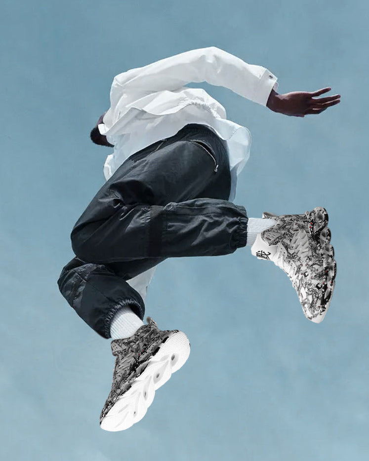 Ghost Runners - Arctic Marble , - Streetwear Shoes - Slick Street