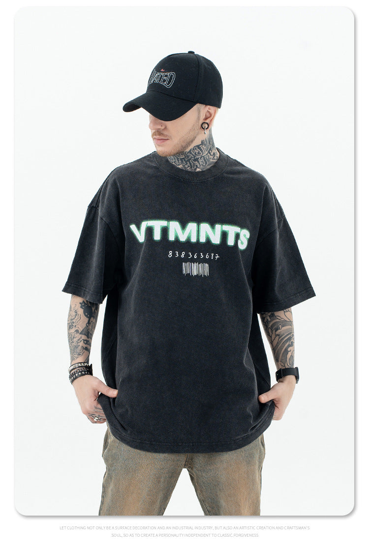VTMNTS Black Tee , - Streetwear T-Shirt - Slick Street