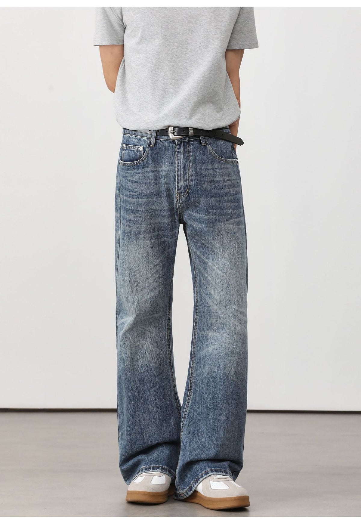 Washed Flare Jeans