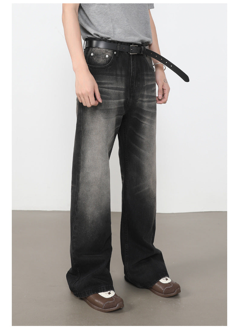 Washed Bootcut Jeans