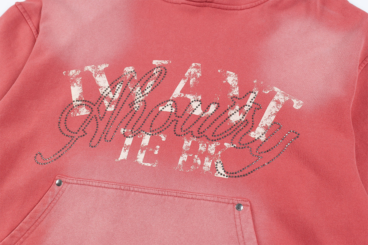 77 Distressed Washed Hoodie , - Streetwear Hoodie - Slick Street