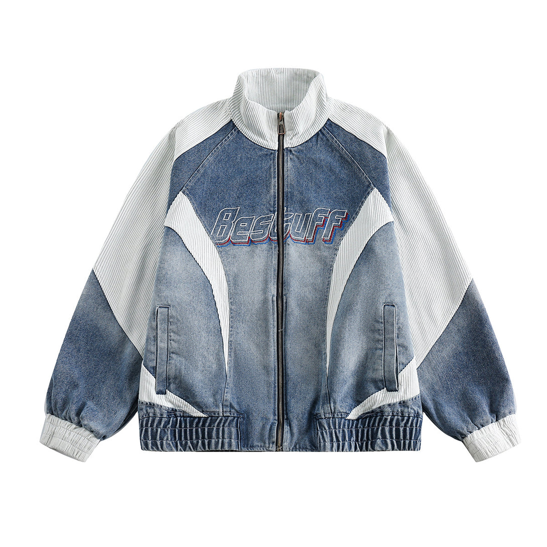 Retro Biker Splicing Jacket , - Streetwear - Slick Street