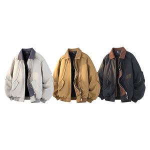 Duck Down Faux TwoPiece Casual Jacket , - Streetwear Jacket - Slick Street