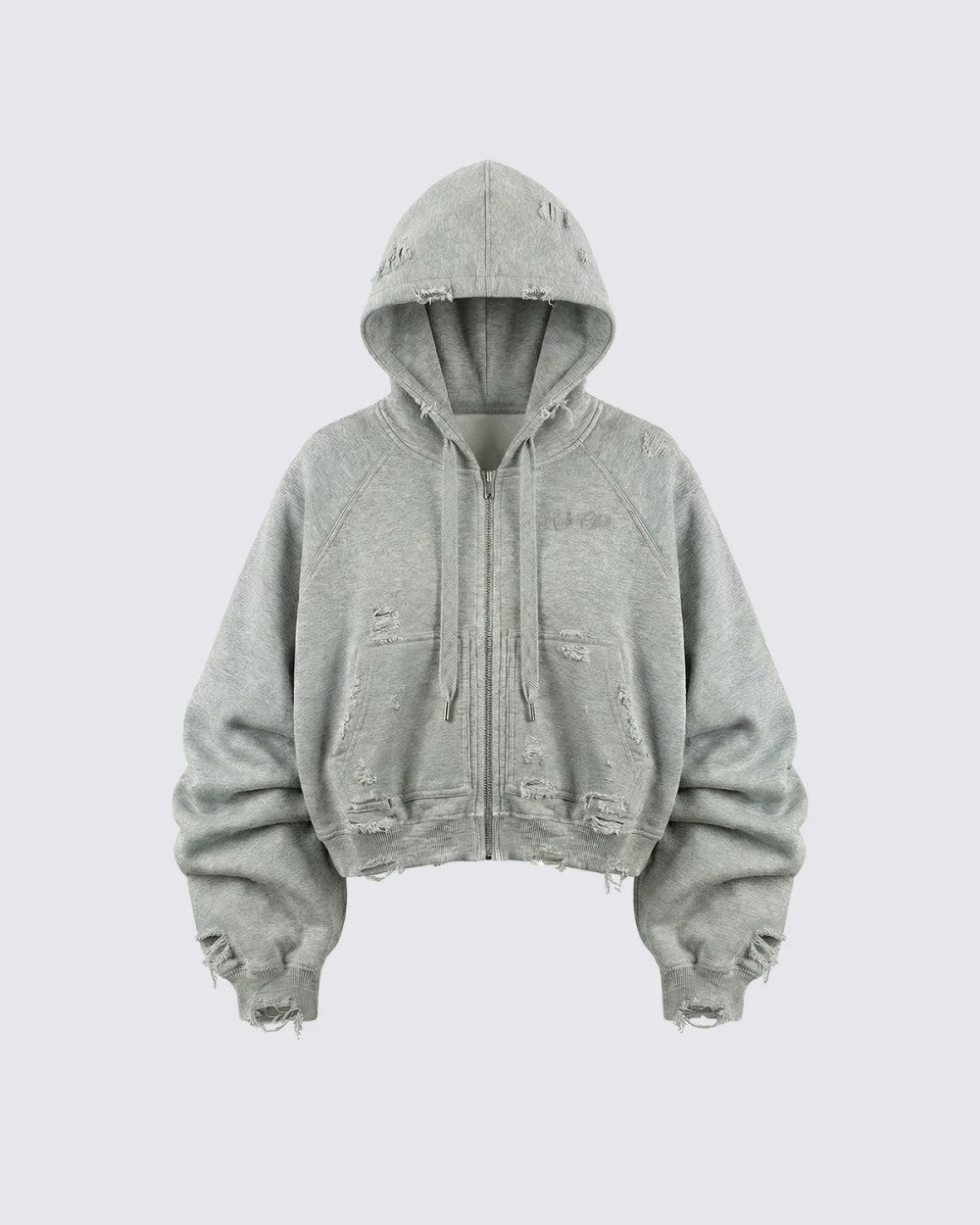 Ghost Distressed Hoodie , - Streetwear Hoodie - Slick Street
