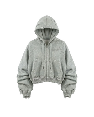 Ghost Distressed Hoodie , - Streetwear Hoodie - Slick Street