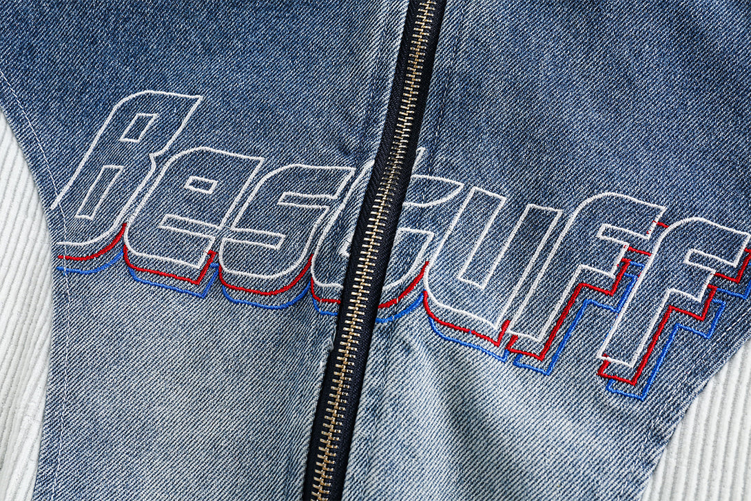 Retro Biker Splicing Jacket , - Streetwear - Slick Street