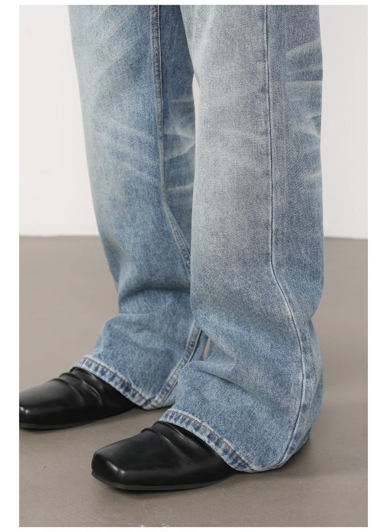 Washed Bootcut Jeans