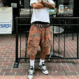 Recon Distressed Cargo Shorts Camouflage, XS - Streetwear Shorts - Slick Street