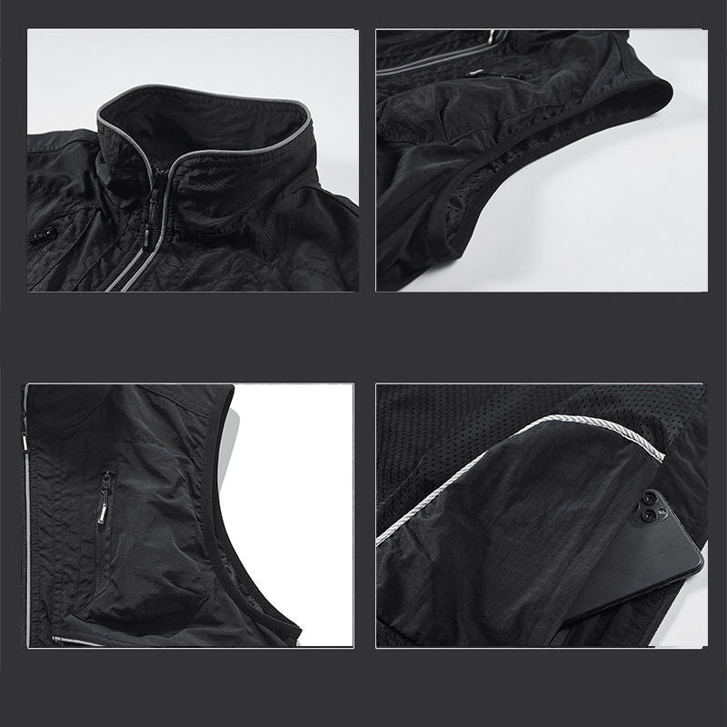 Outdoor MultiPocket Vest , - Streetwear Vest - Slick Street