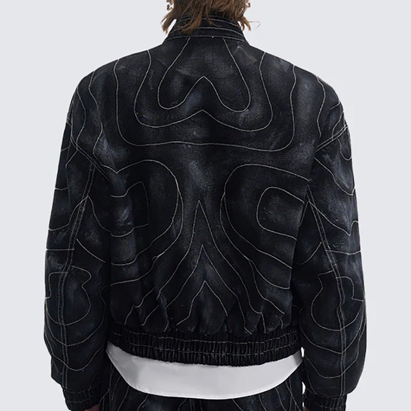 Onyx Denim Bomber Jacket , - Streetwear Jackets - Slick Street