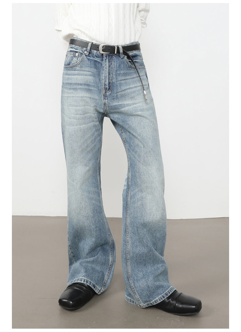 Washed Bootcut Jeans