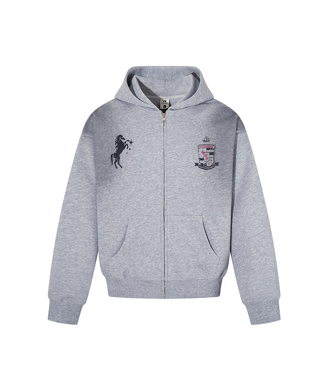 Aster Zip Up Hoodie Grey, XS - Streetwear Hoodie - Slick Street