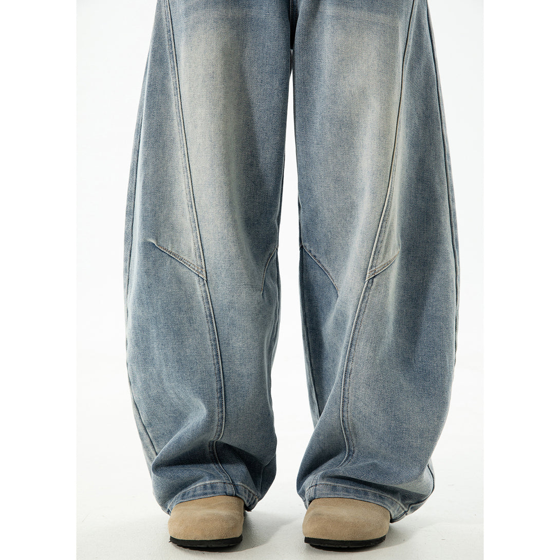 Retro Panelwork Denim Jeans , - Streetwear - Slick Street