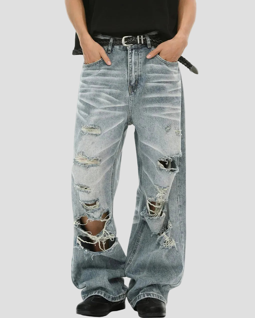 Shredder Distressed Jeans , - Streetwear Jeans - Slick Street