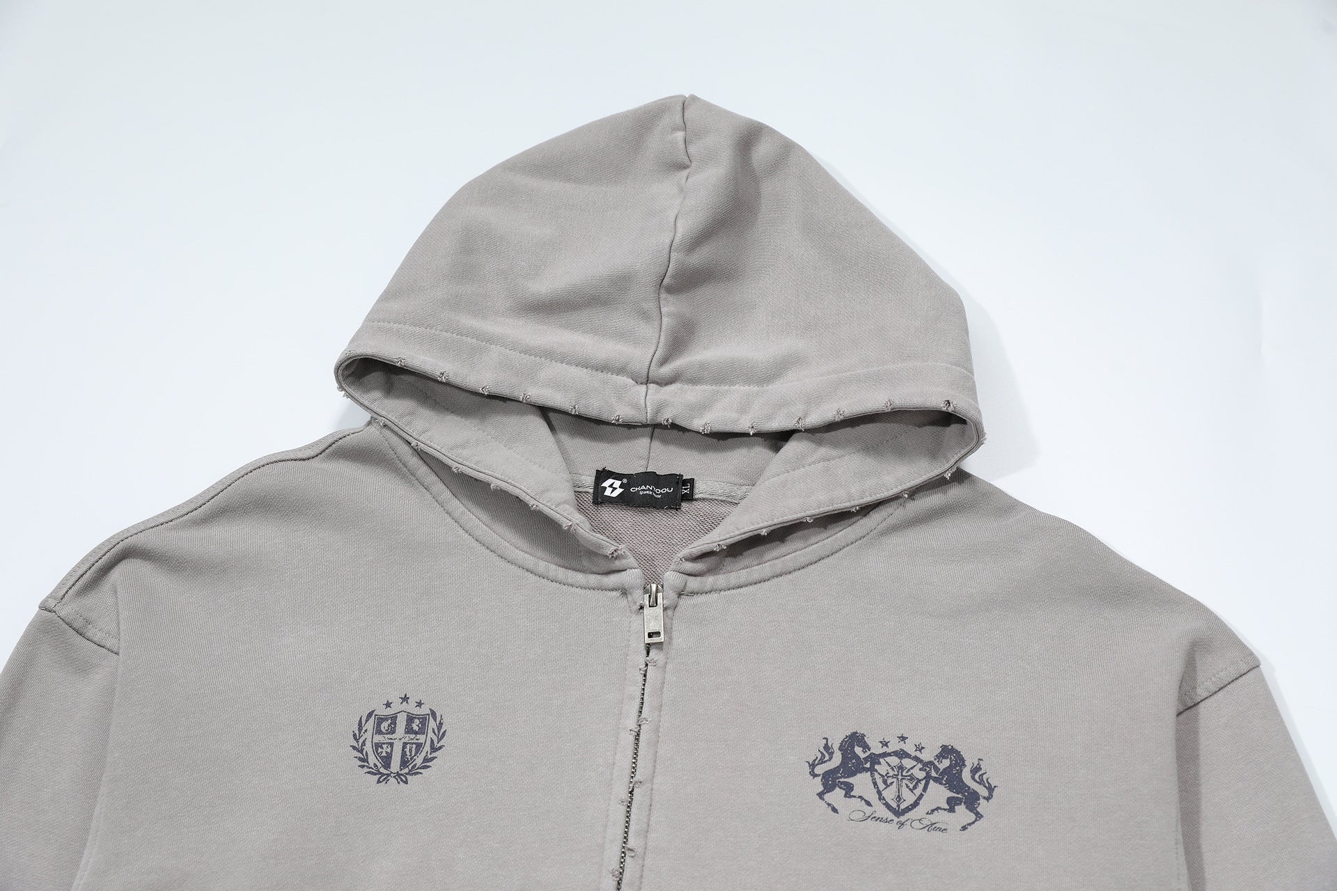 Lior Patchwork Zip Hoodie