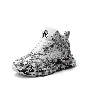Ghost Runners - Arctic Marble White, 38 - Streetwear Shoes - Slick Street