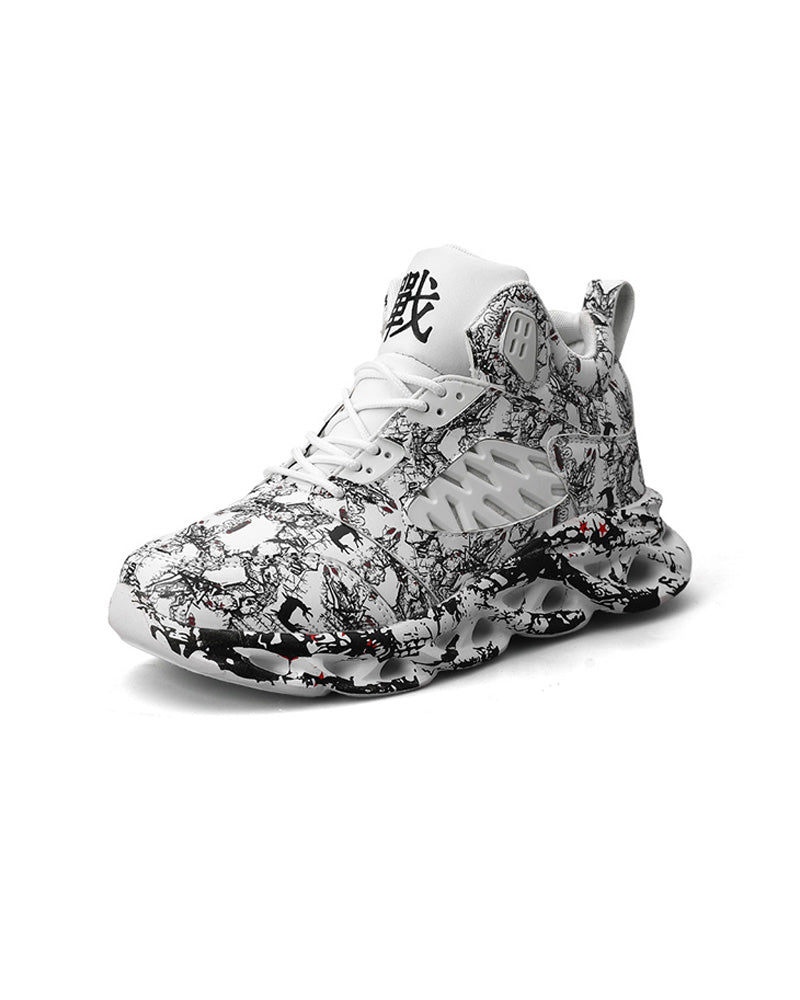Ghost Runners - Arctic Marble White, 38 - Streetwear Shoes - Slick Street